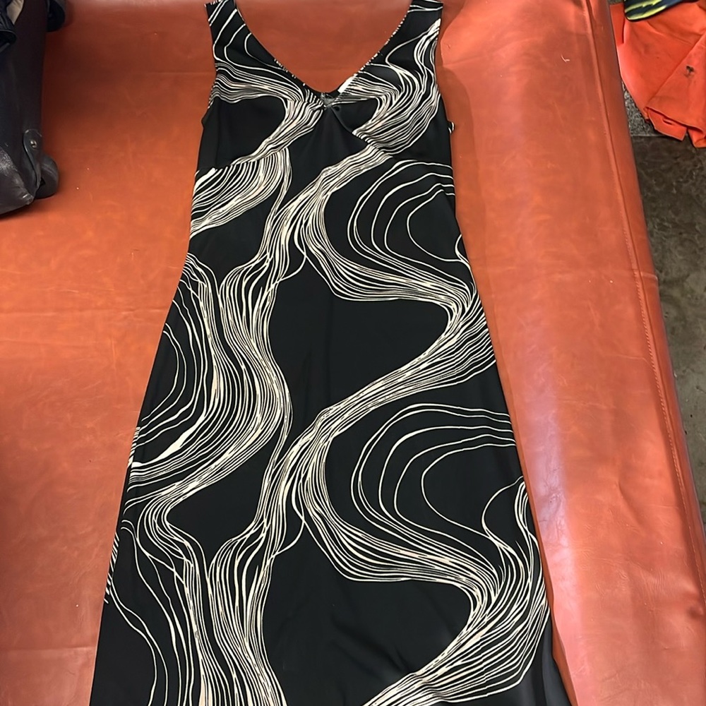 Black mid length dress
